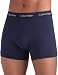 Produktbild Calvin Klein Herren 3P Trunk Boxershorts, (Weiß/Blau/Streifen Körper W/Verschiedene Farbe Bund), L (3erPack)