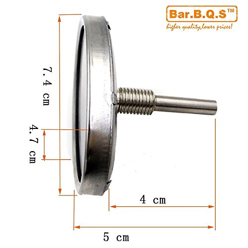 Bar.b.q.s 01T01 New BBQ Smoker Grill Temperaturanzeige Temp Barbecue Camp Camping Koch Indoor-Outdoor-Oval-Form Fleischthermometer - 4