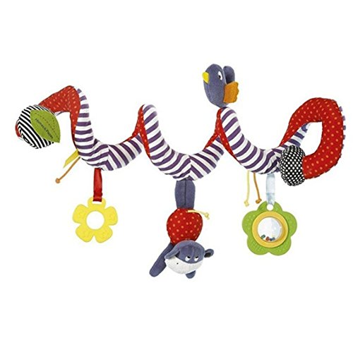 Giocattolo M-G-X da appendere a passeggino/culla, morbido, crea musica, a forma di coniglio e stella (I)