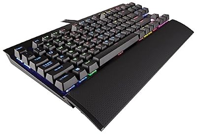 Corsair K65 LUX Clavier Mécanique Gaming (Cherry MX Red, Rétro-Éclairage RGB Multicolore, AZERTY) Noir