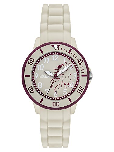 s.Oliver Mädchen-Armbanduhr Analog Quarz SO-2988-PQ