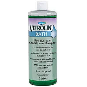 FARNAM 80305 Vetrolin Pet Bath Shampoo, 32-Ounce