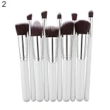 [Se adapta a todos] -- perfecto para aplicar, sombrear y mezclar productos. Este kit de herramientas cosméticas es ideal para todo tipo de maquillaje en ojos y caras. Te encantarán las brochas cuando lleguen al paso de tu puerta y cambiarás de opinión sobre las brochas de ojos. Este juego de brochas de maquillaje esencial incluye brochas de sombra de ojos, delineador de ojos, lápiz de ojos y cepillo de mezcla.