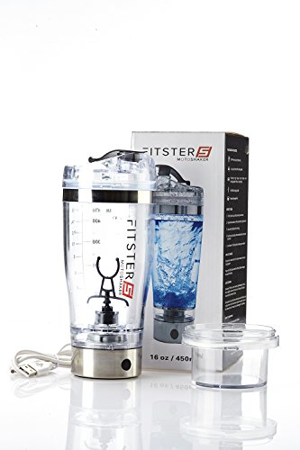 Fitster5 Moto Shaker Blender Bottle For Protein Powder/ Bcaa / Shakes / Smoothies Portable Electric Shaker With USB Charging