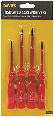 1 Pack of 4pc Insulated Screwdriver Set Philips Slotted Electrical High Quality Tools.