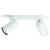 Philips myLiving Pongee Tavan/Duvar 2'li Beyaz Spot Lamba GU10 Duy (Ampul birlikte verilmez)