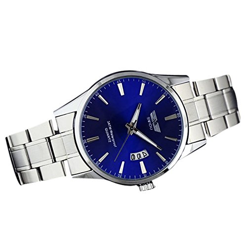 Supplylink Unisex Herren Edelstahl Quarz Analoge Datum Armbanduhr Supplylink Unisex Herren Edelstahl Quarz Analoge Datum Armbanduhr