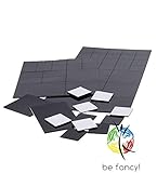 Verlässlich: Die be fancy! Magnetplättchen magnetisieren schnell, einfach und zuverlässig Bilder, Ansichtskarten, Poster, laminierte Schildchen.