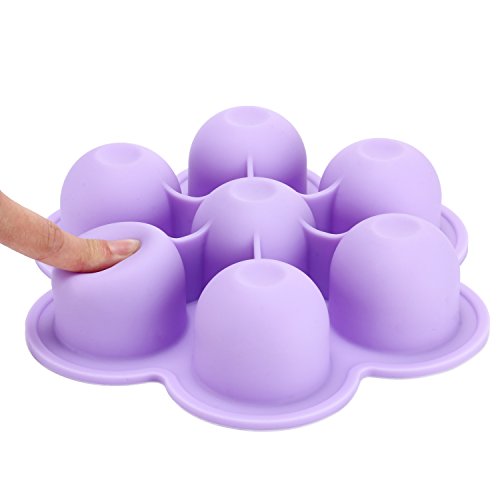 Belmalia Gefrier-Behälter Gefrier-Form zum Einfrieren von Babynahrung, multifunktional Lila - 3