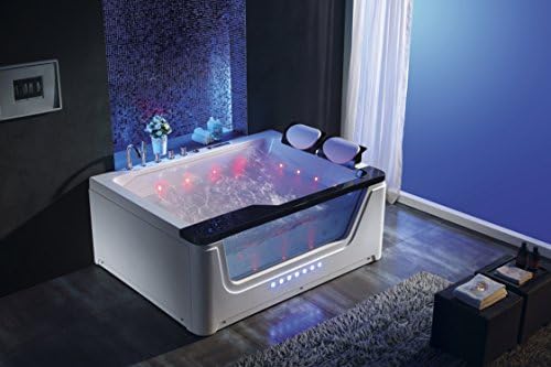 Whirlpool Bath - Kolumbia 913 / 1700x1300x680mm / Ozone Disinfection/Touch Control Panel with FM Radio/CD / MP3 / 51 Body Jets/Ozone Disinfection/Warranty / LED Light/Fast Delivery