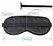 MSSilk Sleep Eye Mask- Smoothing Mulberry Silk- Adjustable Elastic Strap- Lightweight- with A Bonus Pair of Earplug in a Carry Pouch (White Eyelashes)
