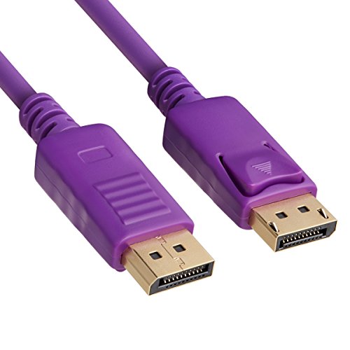 DisplayPort Kabel, 1.8m DisplayPort zu DisplayPort Ultra HD 1080p 4K-Auflösung Bereit Cable (lila) von SZCTKlink