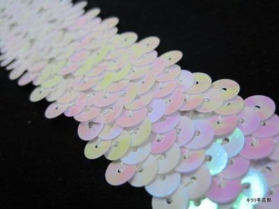h2042_2 sequin blade for handicraft pink color width 2.8 cm x 0.5 m rolling
