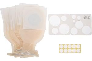 FICTORY Bolsa de colostomía, Colostomía Drenaje Bolsas, 10 unids/pack sistema de una sola pieza bolsa de ostomía médicos bolsa drenable bolsa de colostomía suministros de ostomía