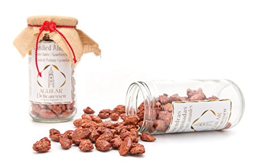 Aguilar Delicatessen - Almendras Garrapiñadas 100% Artesanales 350gr - Calidad Superior - Producto Español - Producto elaborado en Andalucia