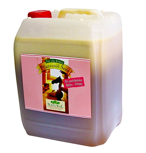Natural 511 Holzbodenseife 5 Liter Pflanzenöl-Seife Parkettpflege Parkettseife Holzseife Natur Dielenboden Pflegen - 3