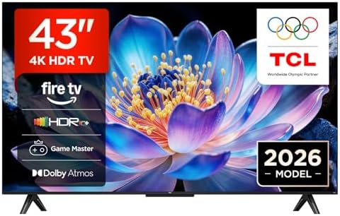 TCL 43V6D – Smart TV 4K HDR10+ da 43" con Fire TV e Dolby Atmos