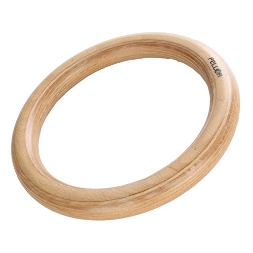 Pellor Pro Gym Ringe Holz Turnringe Nylon Gurtband Maximale Belastung von 250 KG Gymnastikringe Fitness Straps mit Nummer - 3