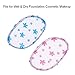 AUTOPKIO Silicone Powder Puff set of 6, Make up Sponge Silicone makeup Blender Puffs for Foundation BB Cream Blush Concealer Cosmetic Makeup Tools
