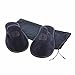 Travel Slippers with leather sheath split Size: G Color: NAVY