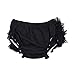 La Vogue Baby Girls Boys Ruffle Pants Knickers Bloomers Nappy Cover (S, Black)