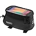 Produktbild Road Mountain Bike Bag Classic ROSWHEEL Mini Fahrrad Front Tube Paar für Damen Herren für iPhone 4 5 6 7 Plus 8 8PLUS X Samsung Huawei Xiaomi OnePlus LG HTC Meizu Google Nexus, Schwarz S M L (silver-red, L für weniger 14,5 cm Telefon)