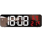 Valkyrie Nem &ouml;l&ccedil;er Dereceli LED Duvar ve Masa Alarm Saati Kırmızı
