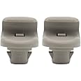 XUKEY 2PCS Inner Sun Visor Clips Sunvisor Holder Bracket Hook Gray For Nissan Qashqai J10 Juke F15 Tiida C12 X-Trail T30 T31 Almera Note E11 E12 Leaf ZE0 ZE1 Micra K12 Primera Pathfinder R51 Frontier