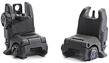 NEW Tactical Folding Front &amp; Rear Polymer Flip Up BUIS Sights
