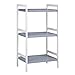 Produktbild SONGMICS Bambus Regal, Küchenregal, Badregal, Bücherregal,Standregal mit 3 Ablagen, 45 x 31,5 x 80 cm ideal für Bad, Küche, Wohnzimmer, Schlafzimmer, Balkon, Weiß Grau BCB73WG