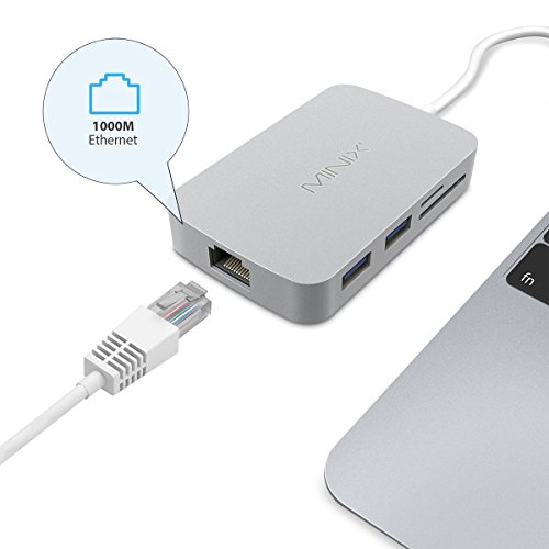 MINIX NEO C USB-C Hub Multiport Mac Konverter mit HDMI Port Unterstützung 4K Audio-Grau (kompatibel mit Macbook,Macbook Pro und so weiter) - 6