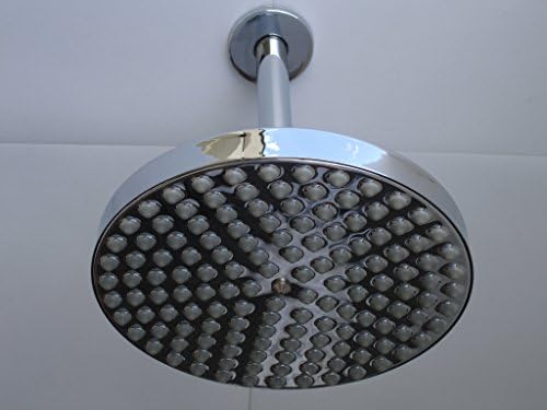 OurTaps Round Rain Shower Head 19cms & 4" Ceiling Mounted Arm - 081C