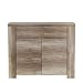 Produktbild NEWFACE  Kommode mit 2 Türen und 1 Schubkasten, Holz, Eiche Antik Dekor, 104.1 x 41.3 x 86.6 cm