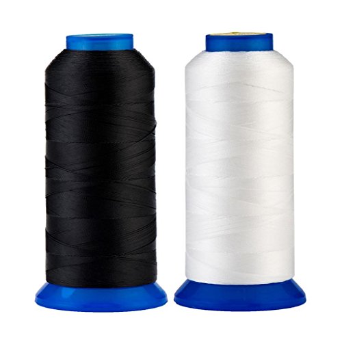 Selric® [3000 m / 22 verschiedene Farben erhältlich] UV-beständig Hohe Festigkeit Polyester Nähgarn #69 T70 210D/3, Für die Leder, Leinwand, im Freien verwendet, Sicken, Vorhängen, Brieftaschen, Schuhe, Zelte und mehr. Mehrfarbig