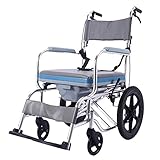 Fauteuil En Alliage D'aluminium, Chaise D'aisance, Pliable Et Léger, Chaise De Bain, Poussette-scooter, Petite Roue De 16 Pouces, Adapté Aux Personnes Âgées, Scooters, Personnes À Mobilité Réduite