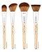 Luvia Cosmetics - Bamboo's Root - Make up brush set made of high quality Bamboo handle and original Taklon Hair - 12 Brushes including caringly designed linen pouch - Vegan - Also appropriated for people with pet hair allergy - Christmas and Advent Presents / Gift for Her