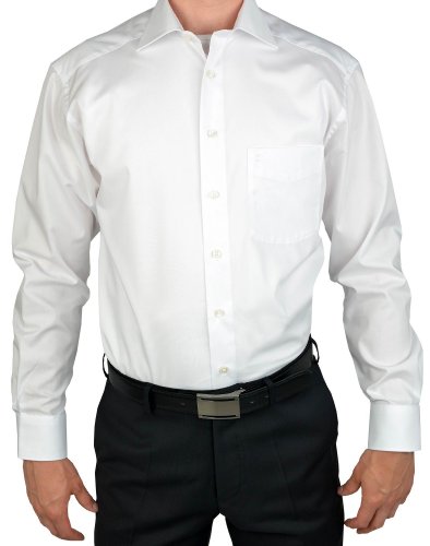 Preisvergleich Produktbild Olymp Hemd Luxor Comfort Fit Haifischkragen - weiß, Kragenweite:39