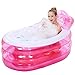 Produktbild DFG012 Aufblasbare Adult Bathtub Tragbare Home Spa, Baby Früherziehung Swimming Pool, komfortables Bad, Qualität Tub mit elektronischer Pumpe ( Farbe : Rosa , Size : L )