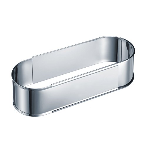 Westmark ausziehbare Backform, 27 bis 40 cm, Oval, Rostfreier Edelstahl, Silber, 31352260 - 4