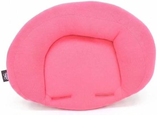 Ubeybi Universal Bebek Puset Baş Destek Yastığı - Terletmez Pamuklu Boyun Koruyucu Yastık (Pembe)