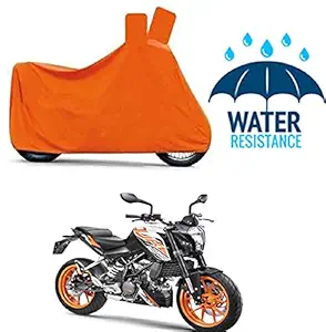 RONISH Water Resistant Full Orange Bike Body Cover for 125 Duke