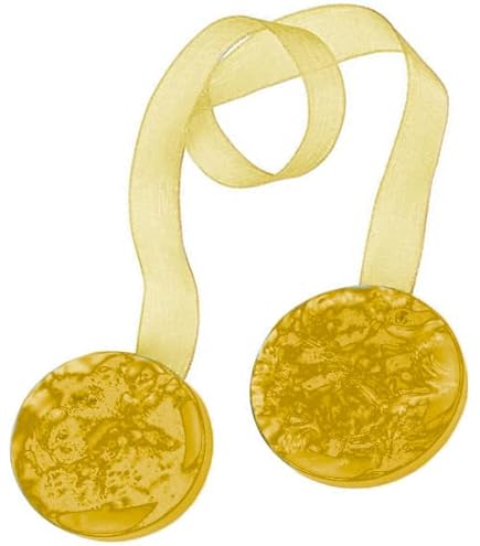 Coppia Calamite Per Tende A Bottone - Ferma Tende Moderno, Colore Bordeaux, Facile Da Usare - Foto 5