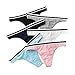 Produktbild Dasongff Damen String Body Natural 6er Pack Baumwolle Hipster Panties Slip Ideale Passform Modern Atmungsaktive Tanga Basic