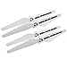 Produktbild Für DJI Phantom 4 Serie Propeller, LED Licht Blitz Propeller Propellerklingen DJI Phantom 4/4 Pro / 4 Pro Plus / Erweitert / Obsidian Schwarz - 2 Paar, Weiß
