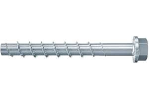 Fischer Viti per Calcestruzzo UltraCut FBS II 10x160 105/95/75 US con Testa Esagonale e Rondella Integrata per Fissaggio e Rinforzo Solai in Cemento, Riultilizzabili, per Zona Sismica C1 e C2, 50 pz