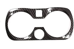 AUTO-SPRO ABS Chrome Car Center Console Cup Decorazione Telaio Trim Per G20 G28 325li Serie 3 2019 2020 Accessori (Fibra di Carbone)