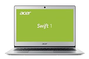 Acer Swift 1 (SF113-31-P2CP) 33,8 cm (13,3 Zoll Full-HD IPS matt) Ultrabook (Intel Pentium N4200, 4 GB RAM, 256 GB SSD, Intel HD, ac-WLAN, HDMI, USB 3.1, Bluetooth 4.0, Win 10 Home) silber
