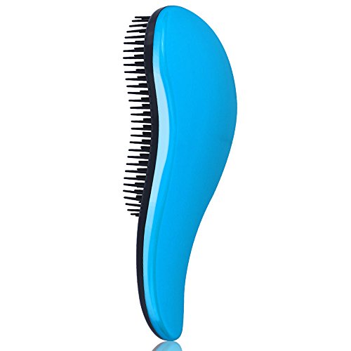Elite99 Detangling Hair Brush Comb, Glide the Detangler Brush through Tangled hair Comb for Women, Girls, Men & Boys - Use in Wet and Dry Hair (Blue)