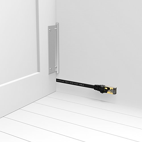 20m – CAT.6 Ethernet Gigabit Lan Netzwerkkabel (RJ45) CAT6 Flachkabel 10/100/1000Mbit/s Patchkabel kompatibel zu CAT.5 / CAT.5e / CAT.7 Switch/Router/Modem/Patchpannel/PS4/Wii/XBOX LOVICOOL Schwarz - 5