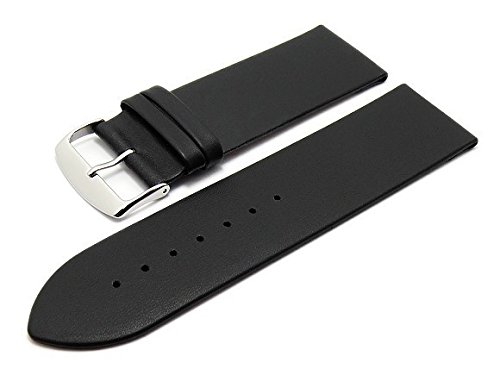 Meyhofer Uhrenarmband Cascais 28mm schwarz Kalb-Nappaleder glatt MyCrklb506/28mm/schwarz/oN Meyhofer Uhrenarmband Cascais 28mm schwarz Kalb-Nappaleder glatt MyCrklb506/28mm/schwarz/oN